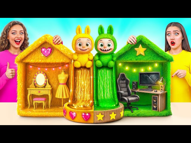 We Build Amazing Doll House for Labubu | Rich vs Broke Easy Decoration Tricks by Multi DO Smile
