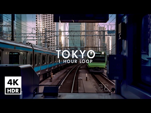 JR Yamanote Line Outer Loop: All 30 Stations | Tokyo at Dusk | 4K HDR Ambient Sound [2026-05-25]