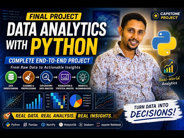 78. Data Analytics with Python Project | Complete End-to-End Data Analytics| Capstone Project Part 7