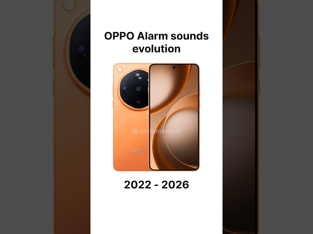 OPPO Alarm sounds evolution