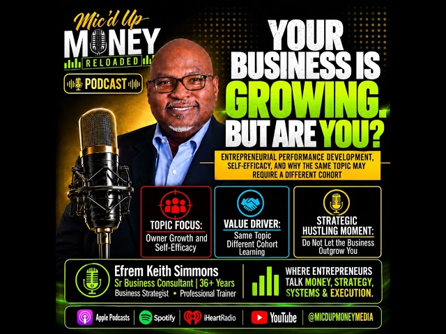 YOUR BUSINESS IS GROWING. BUT ARE YOU? Entrepreneurial Performance Development, Self-Efficacy, an...