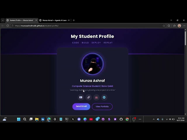 👩‍💻 Project — Student Profile