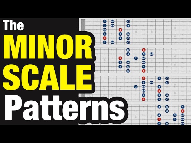 MINOR SCALE Guitar Patterns - They're modes of major!