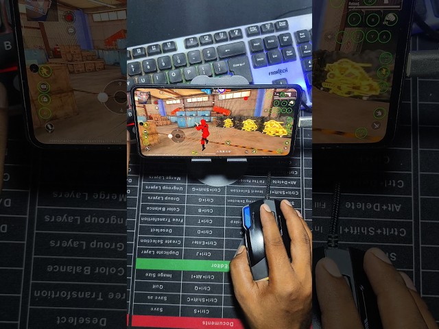 Free Fire keyboard mouse ⌨️ 🖱 📲 gameplay #shorts​ #ggmousepro2​ #viralvideo​ #trending​