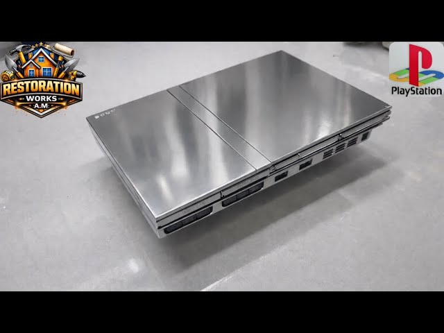 ❌PS2 Slim Restoration + Custom Steel Finish!🎮❌