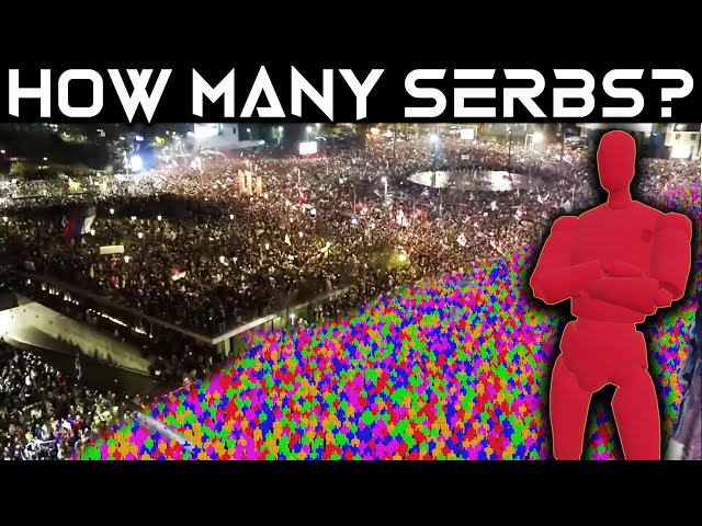 Simulating the Serbian Protest: Crowd Size in Belgrade, Slavia 15/03/2025