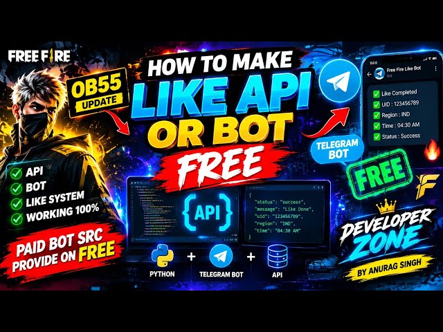 HOW TO MAKE FREE FIRE LIKE API OR LIKE BOT FREE | PAID BOT SCR FREE | AUTOLIKE FEATURES ADDED FREE |