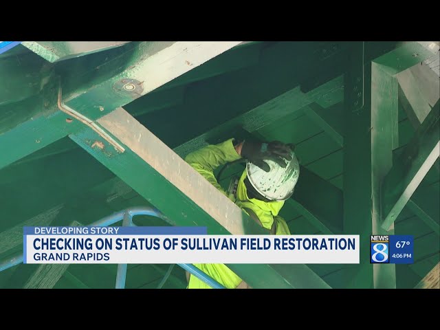 Checking on status of Sullivan Field restoration