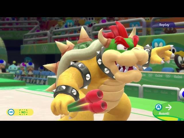 Mario & Sonic at the Rio 2016 Olympic Games (Wii U) - Rhythmic Gymnastics - all Bowser routines