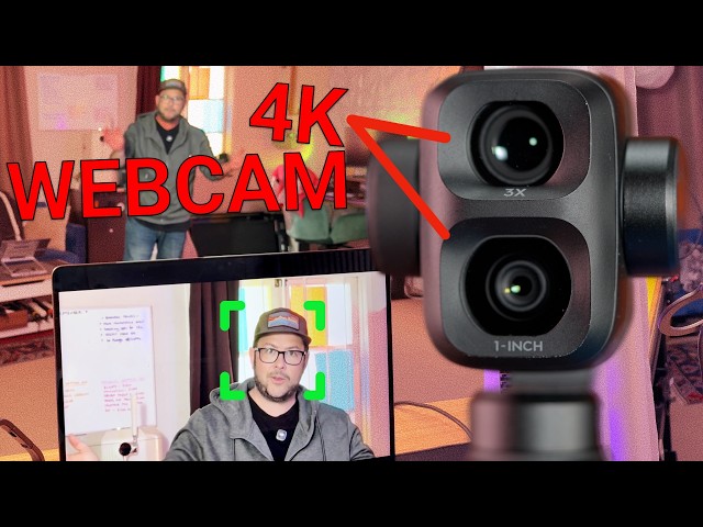 DJI Pocket 4p is Perfect as a WebCam... 4k, Low Light, Zoom, Tracking & MORE
