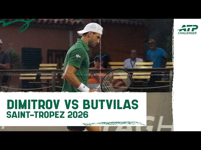 Grigor Dimitrov vs Edas Butvilas | Saint-Tropez 2026 Round 1 Highlights