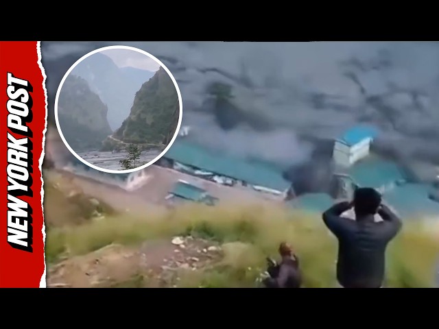Insane Footage Captures Moment Debris-Filled Flood Tears Through Nepal River