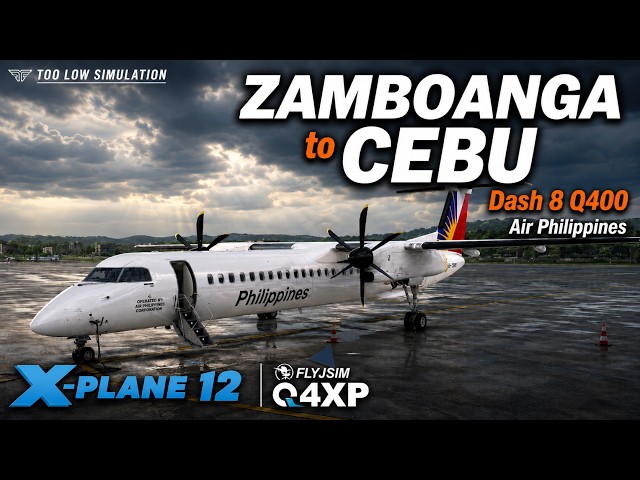 Flying the Dash 8 Q400 in the Philippines | Channel Update & Full Flight