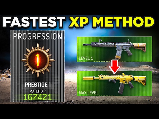 ABSOLUTE FASTEST WAY TO LEVEL UP + MAX WEAPON LEVEL FAST in MODERN WARFARE 4! (MW4 Fast XP Method)