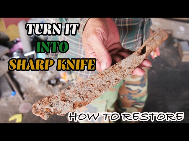 I SPENT ONLY 1 HOUR TO TURN IT INTO A SUPER SHARP KNIFE