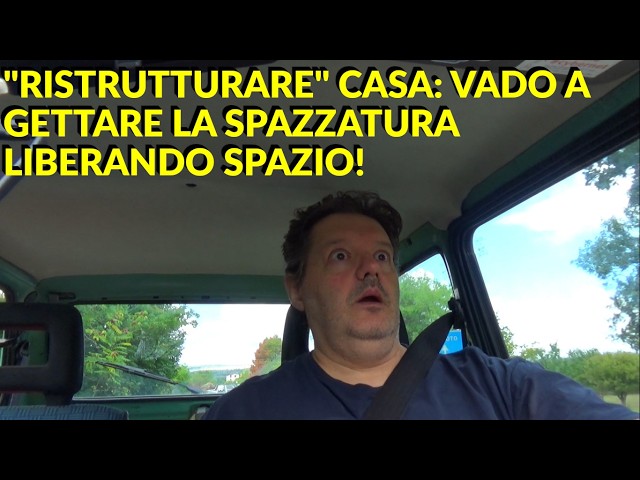 PICCOLI LAVORETTI in CASA: Vado a GETTARE la SPAZZATURA, libero SPAZIO #restoration #houserenovation