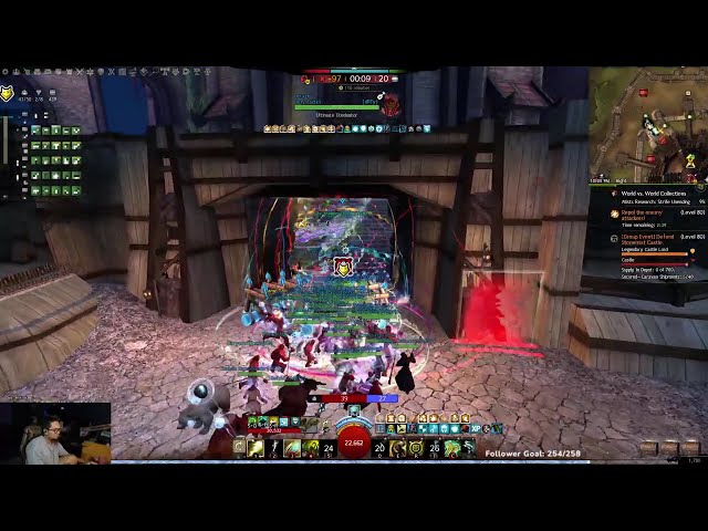 Highlight: ⚔️ NA WvW Zerg - T2 🌿 Druid Healer POV | Outnumbered Moments & Defeats Included