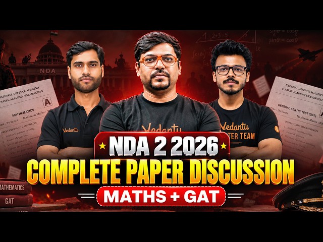 NDA 2 2026 - Live Paper Discussion 🔥🔥| NDA Maths + NDA GAT @NDAMadeEjee