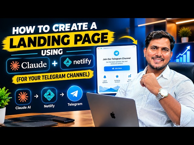 How to Create a Landing Page Using Claude AI & Netlify for a Telegram Channel