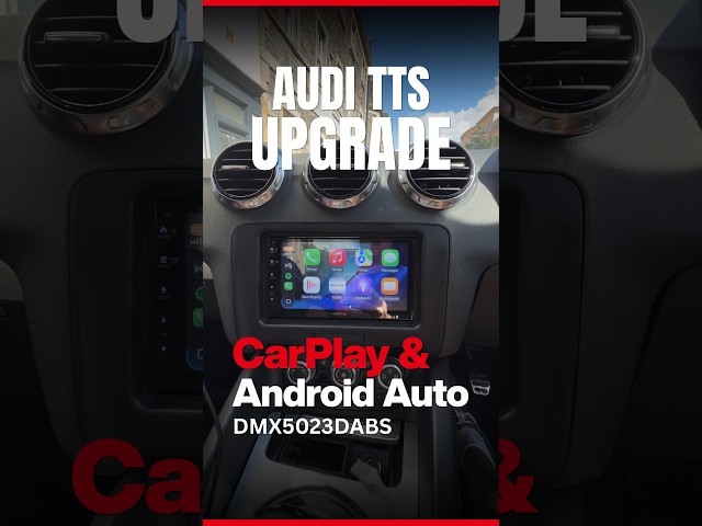 Audi TTS Gets A Cost-Effective CarPlay KENWOOD Tech Upgrade DMX5023DABS #audi #carplay #cartech