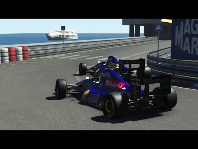 rFactor 2 4K / 1991 Lamborghini F1 Fast Laps At Classic Monaco
