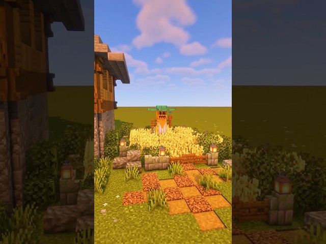 How To Build A Pretty Farm!? #minecraft #minecraftshorts #minecrafttutorial #tutorial #improvement