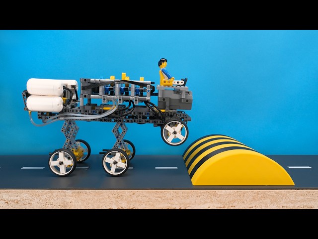 LEGO Car vs Giant Speed Bump