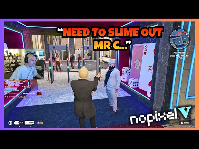🚫xQc gets Banned from Casino After Getting Confronted by Mr C (Burn) I NoPixel V GTA RP