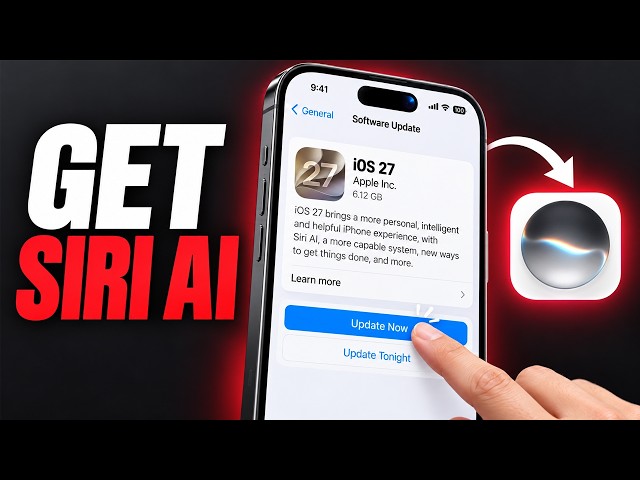 How to Update iPhone to iOS 27 & Get Siri AI