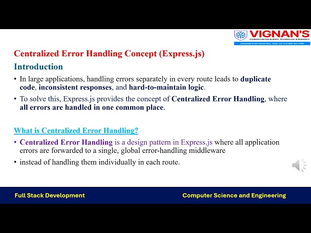 6 Advanced Express js