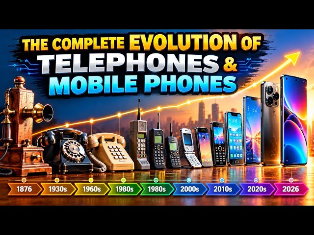 The Complete Evolution of Telephones & Mobile Phones | 1876–2026 📞📱