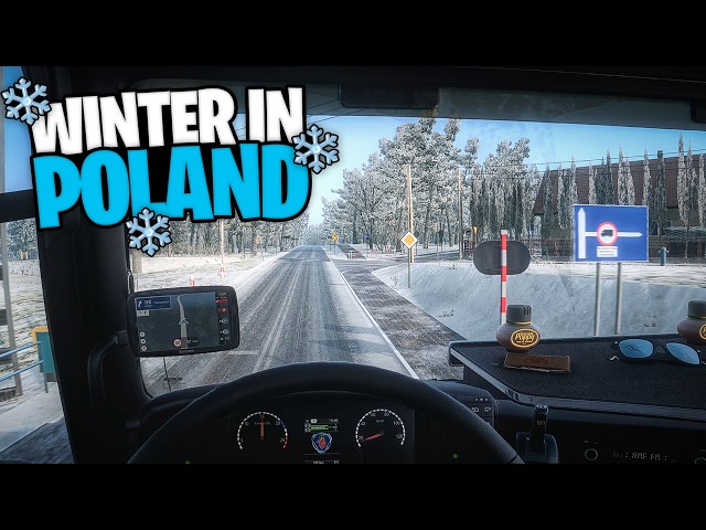 Winter Roads in Poland | Scania R2 | Realistic ETS2 Drive