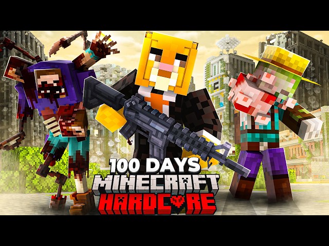 I Spent 100 Days in DECEASED CRAFT in Hardcore Minecraft