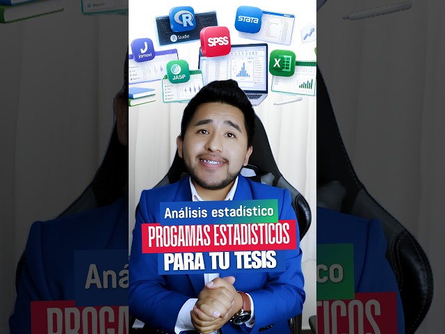 PROGRAMAS ESTADÍSTICOS PARA TU TESIS  #tesis #spss #excel #asesoriadetesis