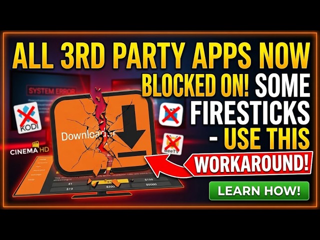 🚫 All 3rd Party Apps Now Blocked On SOME Firesticks - ✅ Use This Workaround! ✅