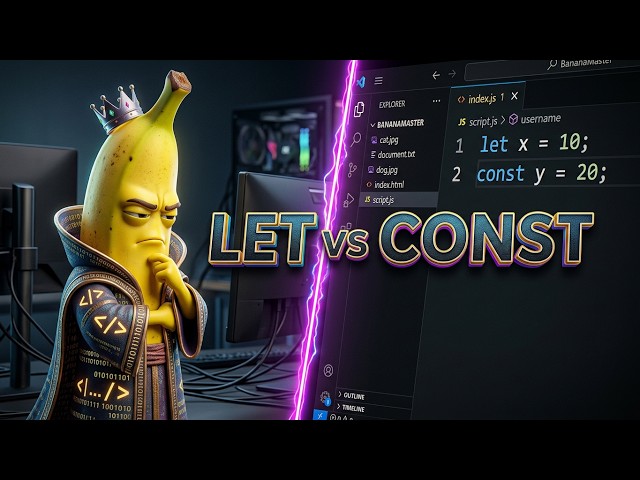 1 - Variables in JavaScript (let, const) | JS lessons