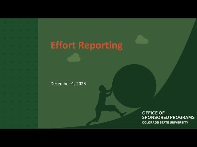 Effort & Effort Reporting 2025 Lunch & Learn Recording