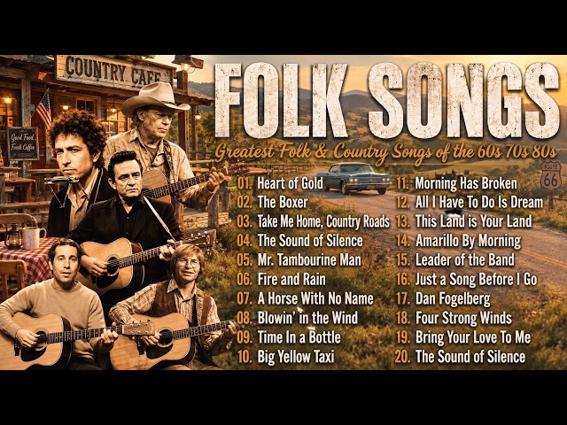 Best Folk Songs Of All Time | Folk Songs of the 60s, 70s & 80s | Full Album