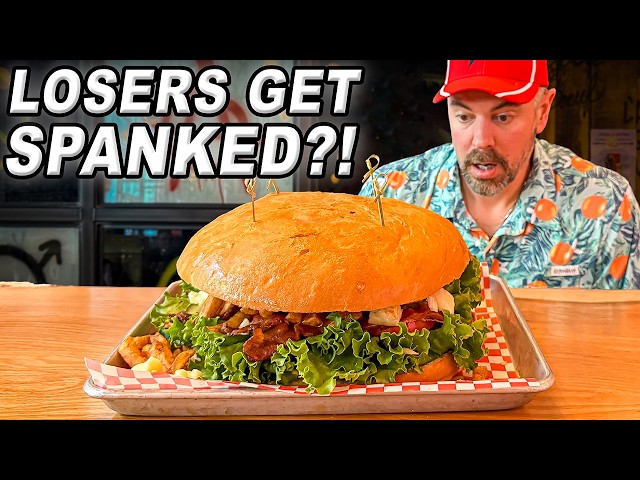 Fail This Massive Montreal Poutine Burger Challenge and GET SPANKED!!