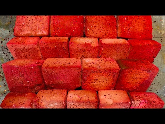 Red Mass Crush for #AIDSawareness2026 ASMR • Gymchalk • Oddly Satisfying 