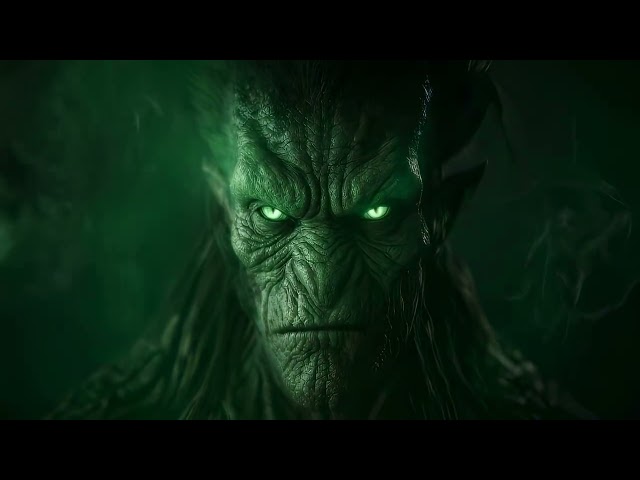 Green Smoke Monster Halloween VJ Loop | Monster Visuals for DJ Sets and LED Walls