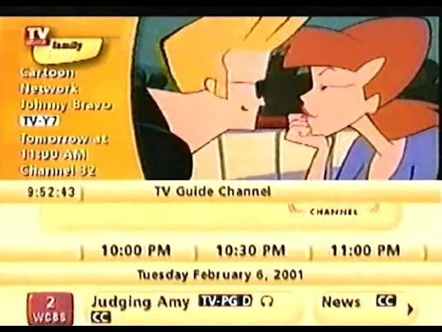 *Rare* 2001 TV GUIDE Channel | February 6, 2001 (60fps)