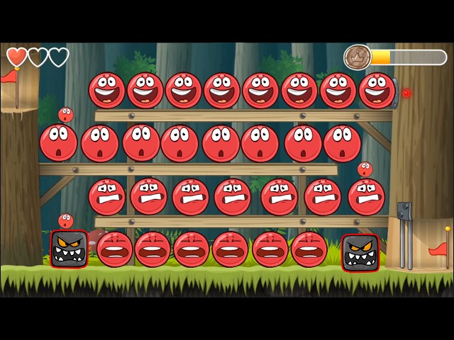 1000 Red Balls in Red Ball 4 Forest levels and Boss