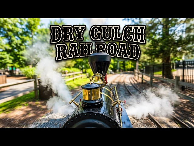 Dry Gulch Railroad (4K POV) | Crown 4-4-0 "Janelle" No. 1985 | Hersheypark 24" Gauge Steam Train