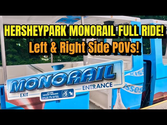 🚝Hersheypark Monorail Left & Right POVs! Hershey PA!