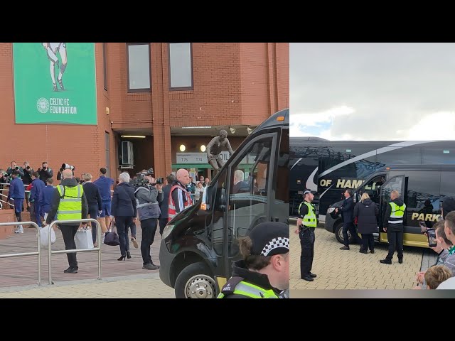 Rangers Team Bus ABUSED Outside Celtic Park | Barry Ferguson On Board 