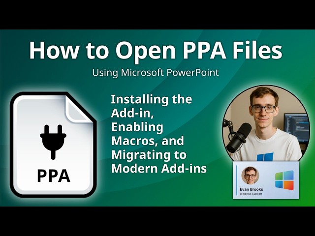 How to Open PPA Files (PowerPoint Add-in)