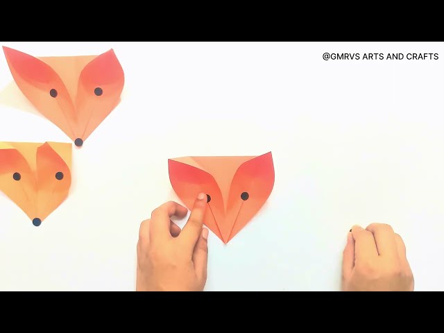 Easy FOX Craft |GMRVS ARTS AND CRAFTS|#foxcraft #fox