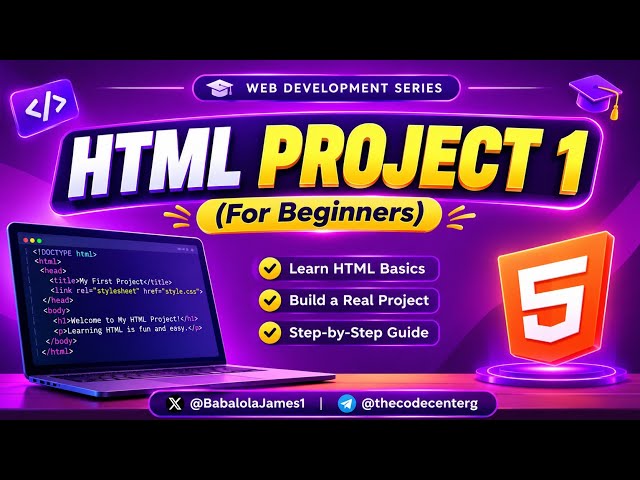 Learn HTML by building a real project 💻 Beginner tutorial