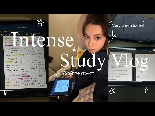 Intense study vlog as an aerospace engineering student (cramming and stressed)
